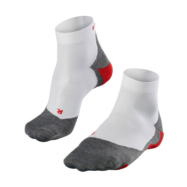 Socken FALKE RU5 LIGHTWEIGHT SHORT Weiß/Grau/Rot 0
